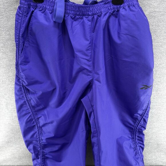 REEBOK CARDI B - Women's Windbreaker 1X Purple Cropped Jacket Tracksuit Set A54 - Picture 6 of 16